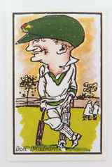 c1990 BRADMAN TRADING CARD. RICHARDS COLLECTION “HOST OF CRICKETERS PAST"