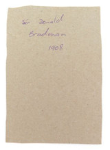 DON BRADMAN LARGE FORMAT CARD. c1992 SANITARIUM "30 FAMOUS AUSTRALIANS"