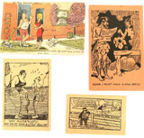 RARE LOT VINTAGE COMICAL INK BLOTTERS