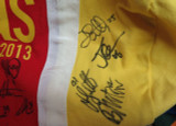 GOLD COAST SUNS SIGNED SUPPORTERS BAG / KNAPSACK. 16 SIGNATURES. VERY NICE!!