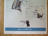 SMITH & WESSON MODEL 6906 9MM PISTOL POSTER. NEW!!! GREAT FOR BAR / MANCAVE.