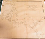 RARE 1893 Colonial British New Guinea Large Map of The Gulf of Papua. #1