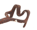 Late 1800s 100% Genuine Cast Iron Branding Iron. The Letter M or W. #1