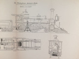 RARE 1883 Railway Lithograph Print. The Westinghouse Automatic Brake. #37