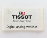 Tissot Digital - Analog Instruction Small Booklet English, German, French, Italy