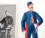 Rare Vintage British Military Uniform Original Book Artwork by L Barlow. #22