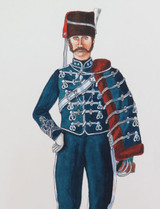 Rare Vintage British Military Uniform Original Book Artwork by L Barlow. #2