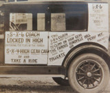 1924 RARE REAL PHOTO ADVERTISING POSTCARD, "ESSEX 6 COACH” RUTLAND MOTORS, USA