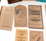 Nice Selection Early 1900s Photographic / Camera Ephemera. Kodak, Brisbane.