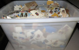 Humungous Job Lot Stamps. Large Plastic Tub Full.