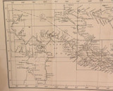 RARE 1899 Colonial Western Part British New Guinea Huge Folding Map.