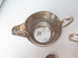 Vintage Fairfax & Roberts Silver Plated Sugar Bowl Creamer & E.P.N.S Spoon 318g