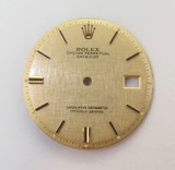 Vintage Rolex Datejust Champagne Tritium Step Linen Dial Suit 1603 #345