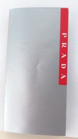 Prada Sunglasses Hardshell Storage Case + Unopened Cloth + Foldout Pamphlet.