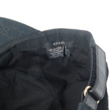 Gucci Black Original Diamante Web Pattern Baseball Cap, drycleaned. Size S