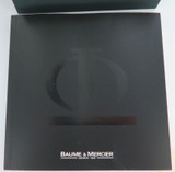 Baume & Mercier Riviera Mens Leather Watch Box + Outer + Booklet + Guarantee.