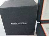 Baume & Mercier Riviera Mens Leather Watch Box + Outer + Booklet + Guarantee.