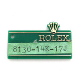 Vintage Rolex Ladies Watch Green Swing Tag. Ref. 8130 14K 17J