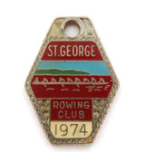 Scarce 1974 St. George Rowing Club Members Badge.