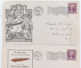 1933 Set 3 Memorial FDCs. The Akron Zeppelin Disaster 30th May 1933.