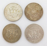 4 x USA 1/2 Half Dollars. 40% Silver. 2 x 1967 1968 1965