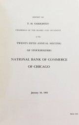 Rare 1961 USA Bank Annual Report. National Bank of Commerce Chicago.