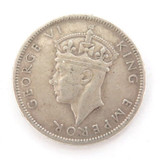 1942 Fiji 1/- Shilling Circulated Coin. .900 Silver. Specs 23.2mm 5.6g