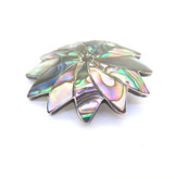 Mexican Abalone / Pāua Shell & Sterling Silver Flower Pendant / Brooch 6.1g
