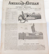 Scarce Feb 6th 1867 American Artisan & Patent Record Weekly Journal.