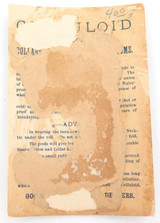 Antique Promotional Trade / Advertising Card. “Celluloid Waterproof Collars"