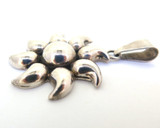 Funky Mexican Sterling Silver Large Stylised Sunburst Pendant 18.1g