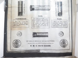 Small Vintage Shells Advertising Poster. United Metallic Cartridge Co, USA
