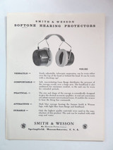 Smith & Wesson Advertisement for Softone Hearing Protectors