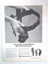 Smith & Wesson Advertisement for holsters and leathergoods