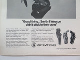 Smith & Wesson Advertisement for holsters and leathergoods