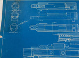 Rare 100% Genuine USA 1920s Original Patent Blueprint. Chas. Newton Rifle #3