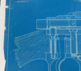 Rare 100% Genuine USA 1920s Original Patent Blueprint. Chas. Newton Rifle #3