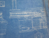 Rare 100% Genuine USA 1920s Original Patent Blueprint. Chas. Newton Rifle #1
