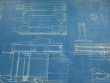Rare 100% Genuine USA 1920s Original Patent Blueprint. Chas. Newton Rifle #1