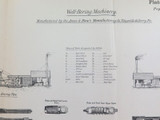 RARE 1883 Well Boring Machinery Lithograph Print. #104