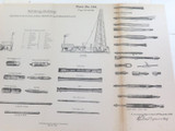 RARE 1883 Well Boring Machinery Lithograph Print. #104