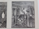 RARE 1883 Railway Lithograph Print. The Mann Sleeping Cartiage #6