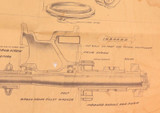 1940s/50s Rare Ansett Anson Aircraft Undercarriage & Retracting Gear Blue Print.