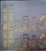 1981 Very Large Harold Davis New York - New York Poster Features the Twin Towers