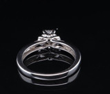 Vintage 0.47ct Princess Diamond 14ct White Gold Ring Size N 1/2 Val $4380