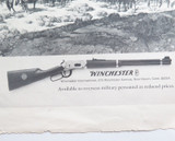 Vintage Winchester Repeating Rifle Black & White Advertisement
