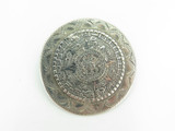 Quality Aztec Mayan Calendar Sterling Silver Brooch / Pendant 23.6g