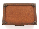 WW2 Egyptian Souvenir Metal & Wood Decorative Cigarette Box.