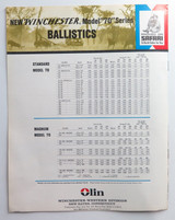 1964 Winchester Model 70 Series Rifle Gun Catalogue Flyer