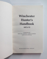 1972-73 Winchester Hunter's Handbook Paperback Book. US & Canadian states